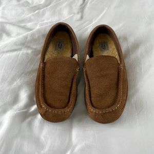 UGG Alder Faux Shearling Lined Suede Slip-on in Chestnut- Mens size 11